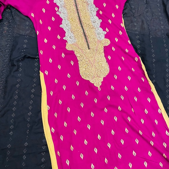 Zahra ahmad Pakistani designer long winter dress kurta large - Picture 2 of 12